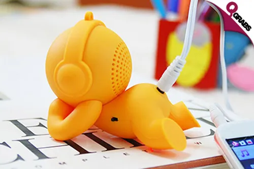 From QR35 Hook Up Your Tunes & Groove with a Mini Baby-Shaped Portable Speaker - Choose from 5 Rocking Colors! (Up to QR198 Value)